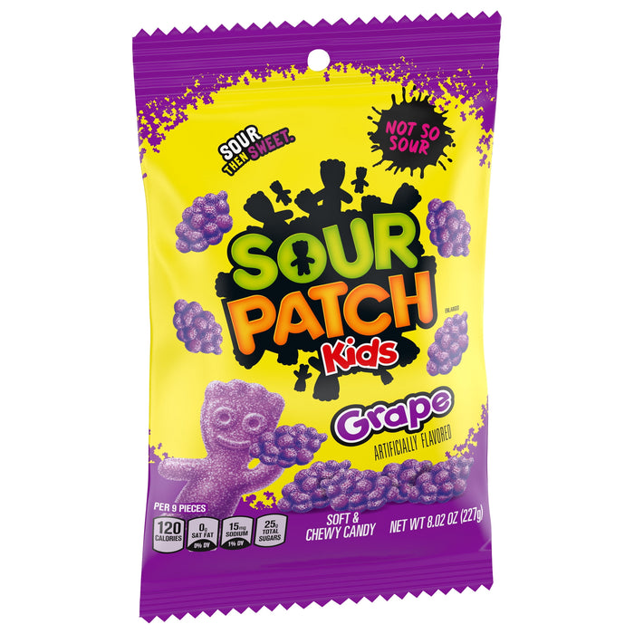 SOUR PATCH KIDS Grape Candy 8.02 oz BB. 11/21/2024