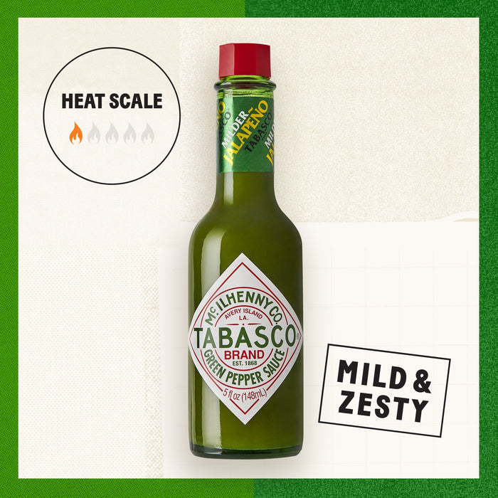 Tabasco Milder Green Pepper Sauce, 5 Ounce