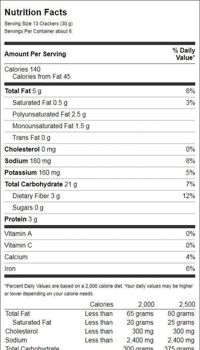 Mary's Gone Crackers Original healthy snack Black Pepper Crackers,ORGANIC & GLUTEN FREE 6.5 Ounce