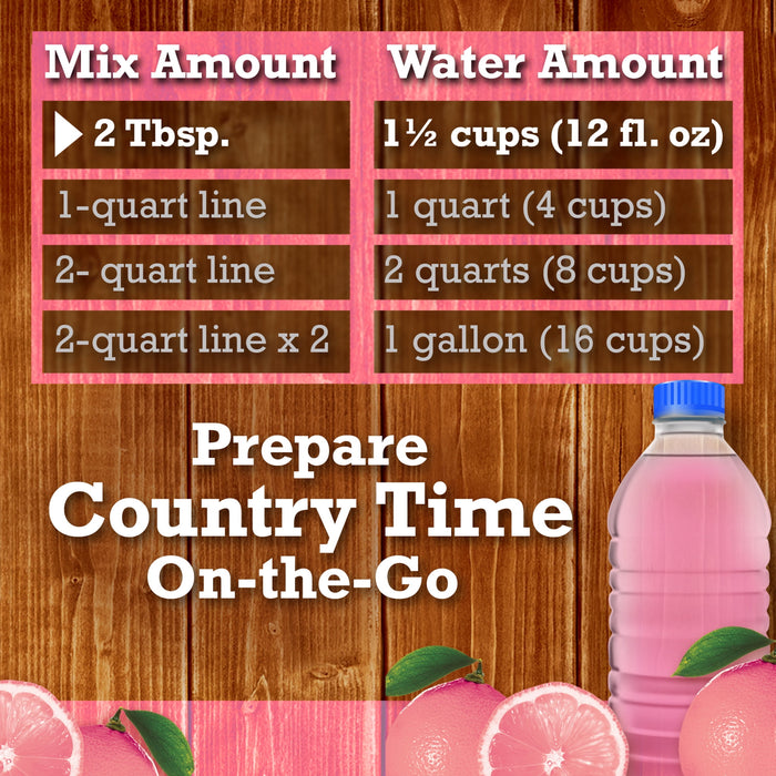 Country Time Strawberry Lemonade Naturally Flavored Powdered Drink Mix 19 oz Canister