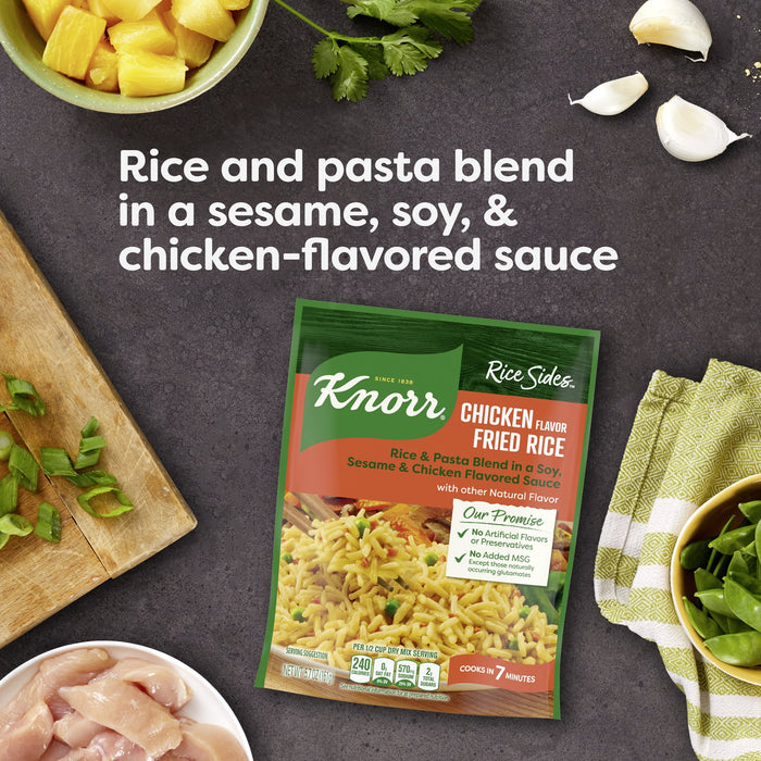 Knorr Asian Sides For a Tasty Rice Side Dish Chicken Fried Rice No Artificial Flavors 5.7 oz