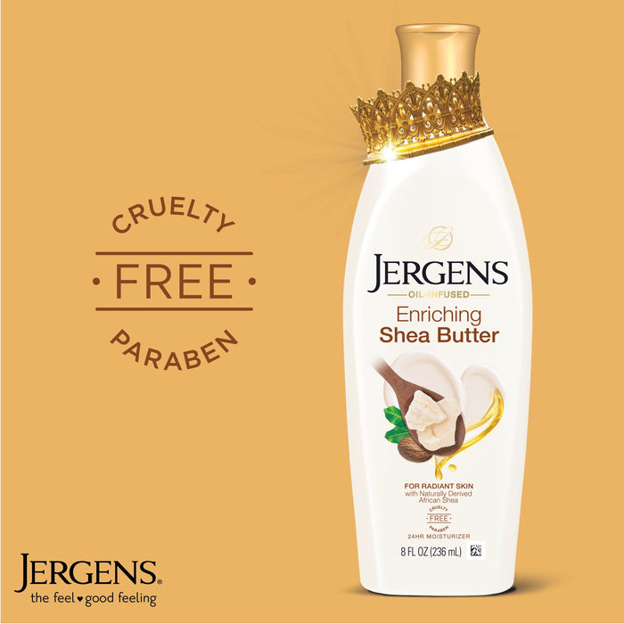 Jergens Moisturizer Shea Butter, 8 Fl Oz