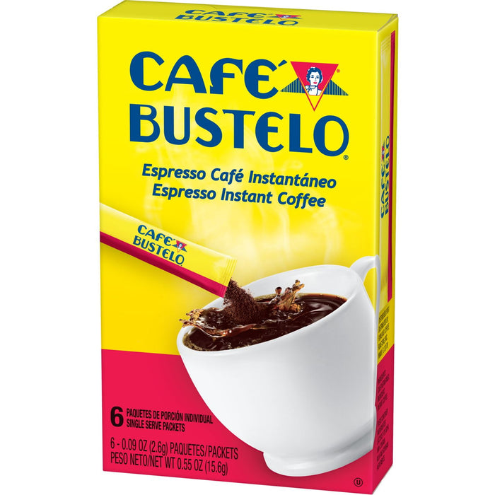 Cafe Bustelo Instant Coffee Single Serve Packets, 6 Count