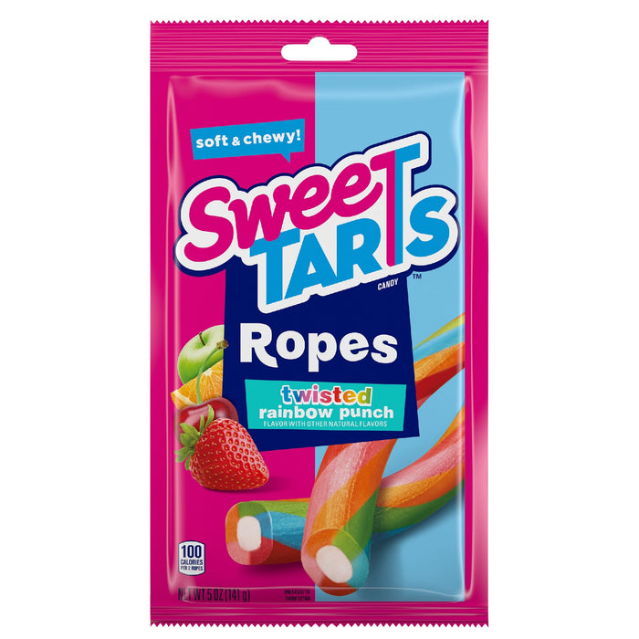 Sweetart Twisted Ropes, Rainbow Punch, 5 oz