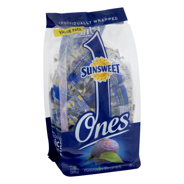 Sunsweet Ones Individually Wrapped Dried Prunes Value Pack 12 ounce