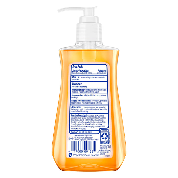 Dial Antibacterial Liquid Hand Soap, Gold, 7.5 Ounce