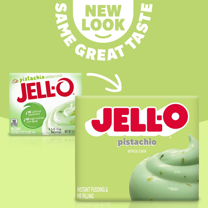 Jello Pistachio Pudding Mix 3.4oz Box