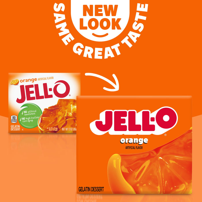 Jell-O Orange Gelatin Mix (3 oz Box)