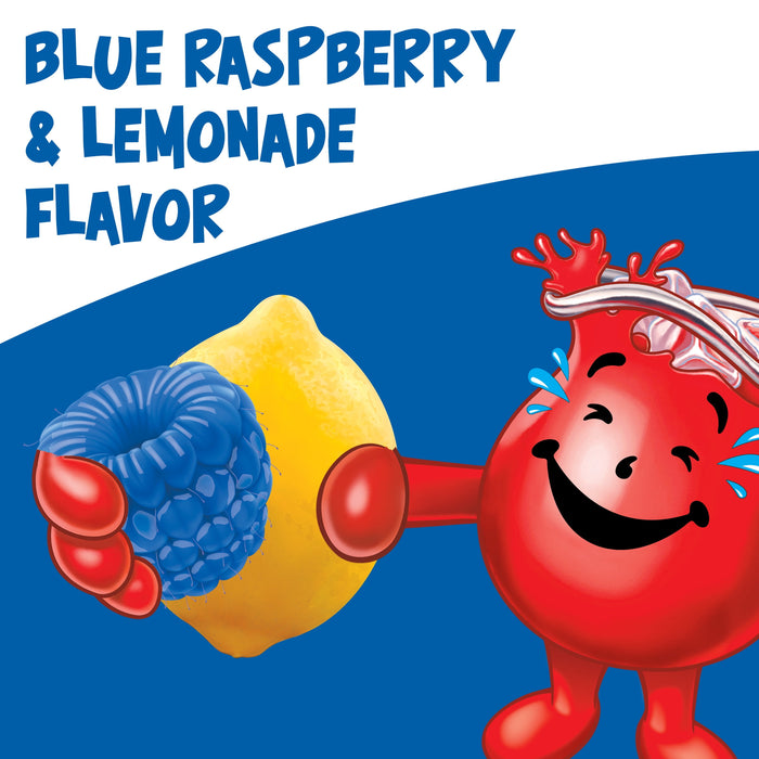 Kool-Aid Caffeine Free Blue Raspberry Lemonade Sweetened Powdered Drink Mix 1 Count 20 oz Canister