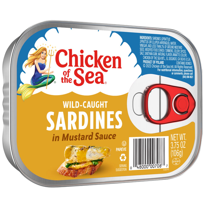 Chicken Of The Sea: In Mustard Sauce Sardines, 3.75 Oz