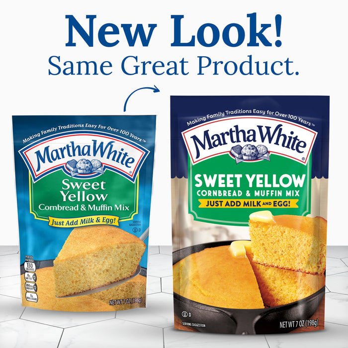 Martha White Sweet Yellow Cornbread Mix 7 Oz