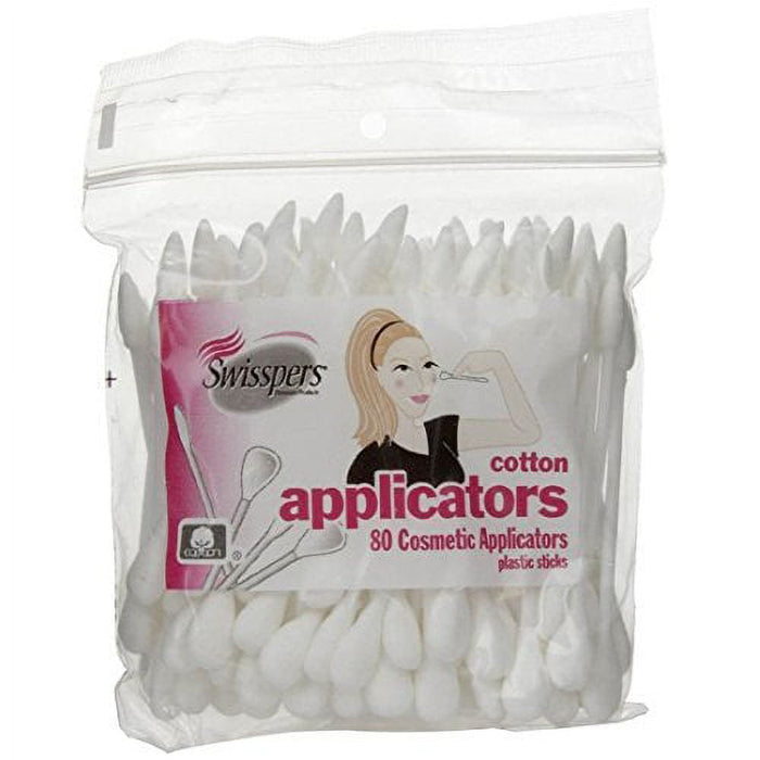 Swisspers Premium Cosmetic Applicators - 80 ct