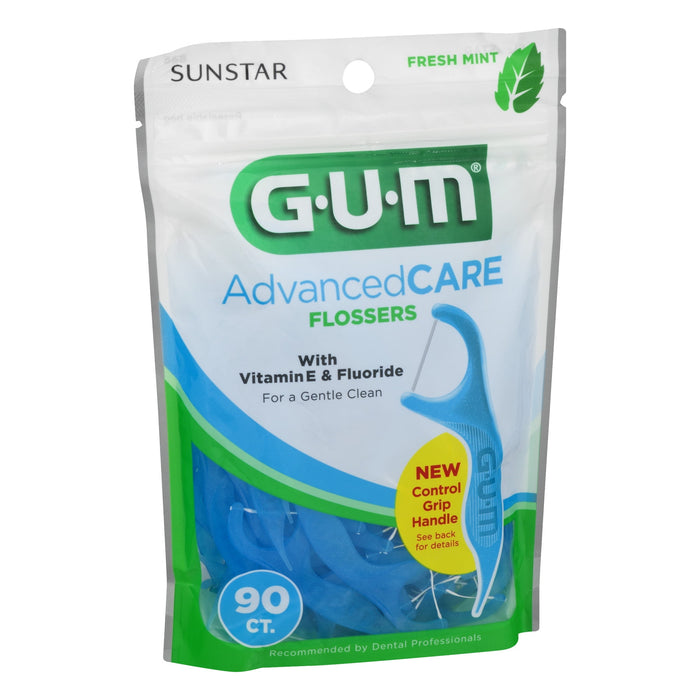 Gum Advanced Care Flosser Picks Fresh Mint Flavor- 90 ct