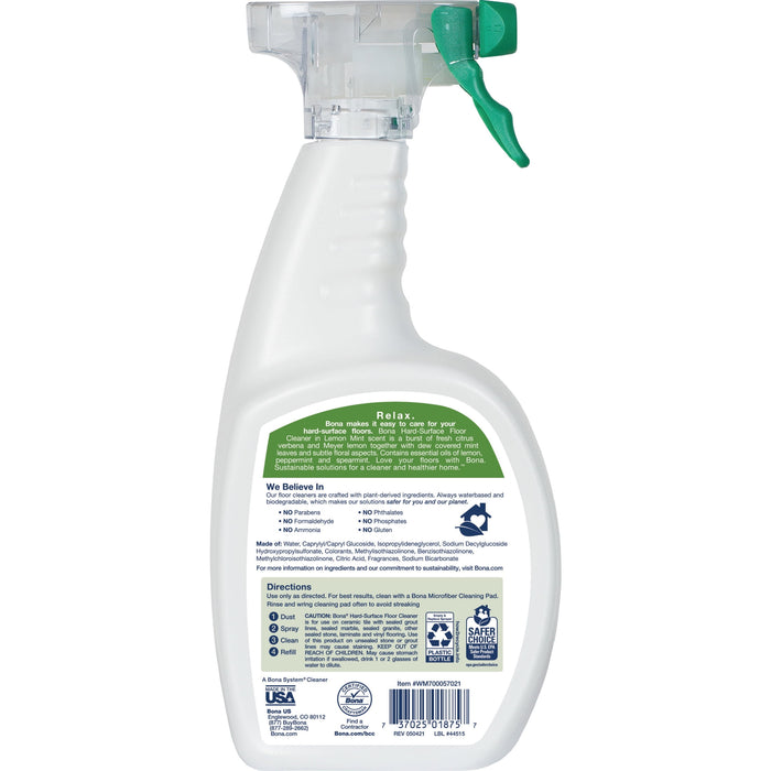 Bona Hard-Surface Floor Cleaner with Lemon Mint, 22 oz