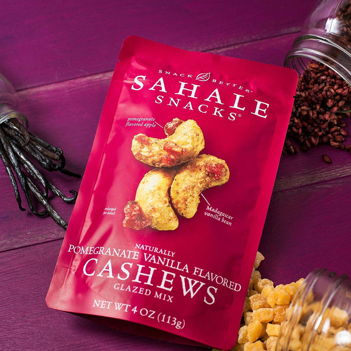 Sahale Snacks Cashews with Pomegranate and Vanilla - 4 oz