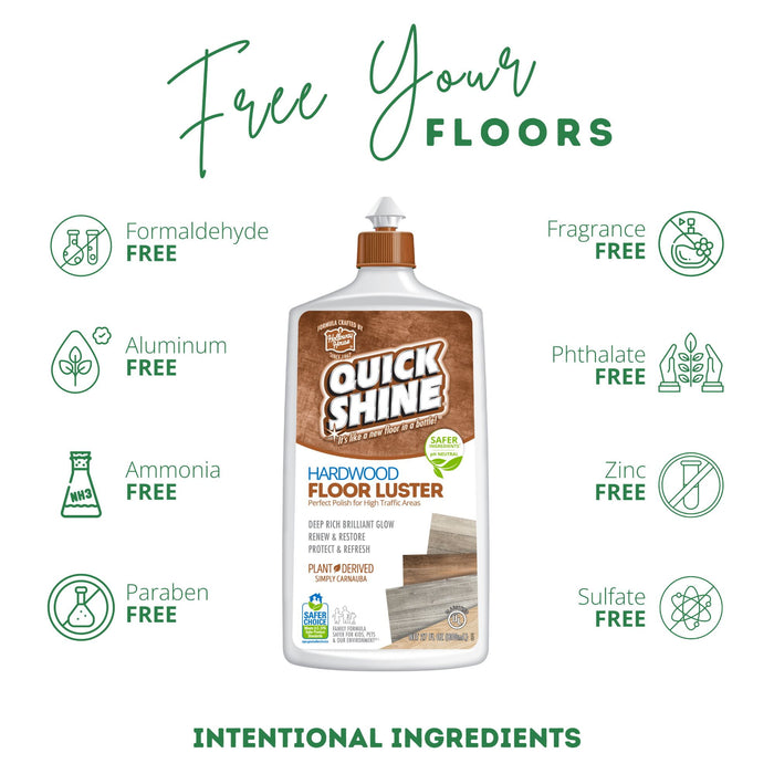 Quick Shine High Traffic Hardwood Floor Luster and Polish, 27 Fl. Oz.