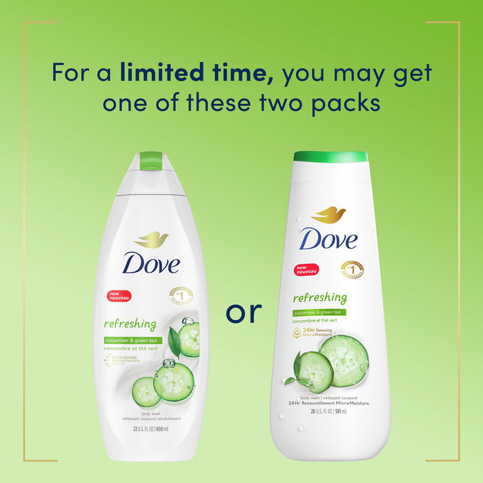 Dove Refreshing Body Wash Cucumber and Green Tea 20 oz