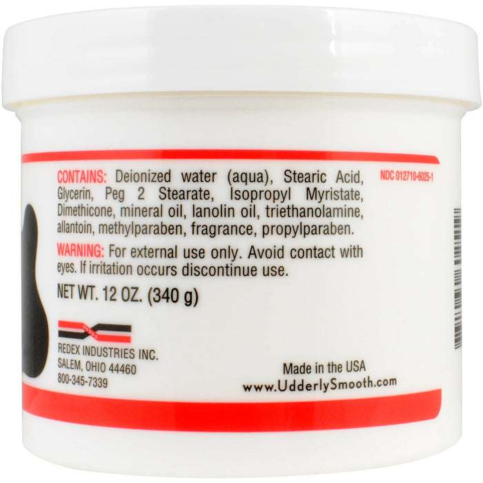Udderly Smooth Udder Cream, Skin Moisturizer, 12 Ounce Jar