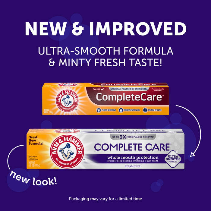 Arm & Hammer Complete Care Toothpaste, Fresh Mint 6.0oz