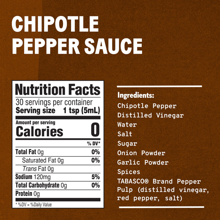 Tabasco Chipotle Pepper, 5 Ounce