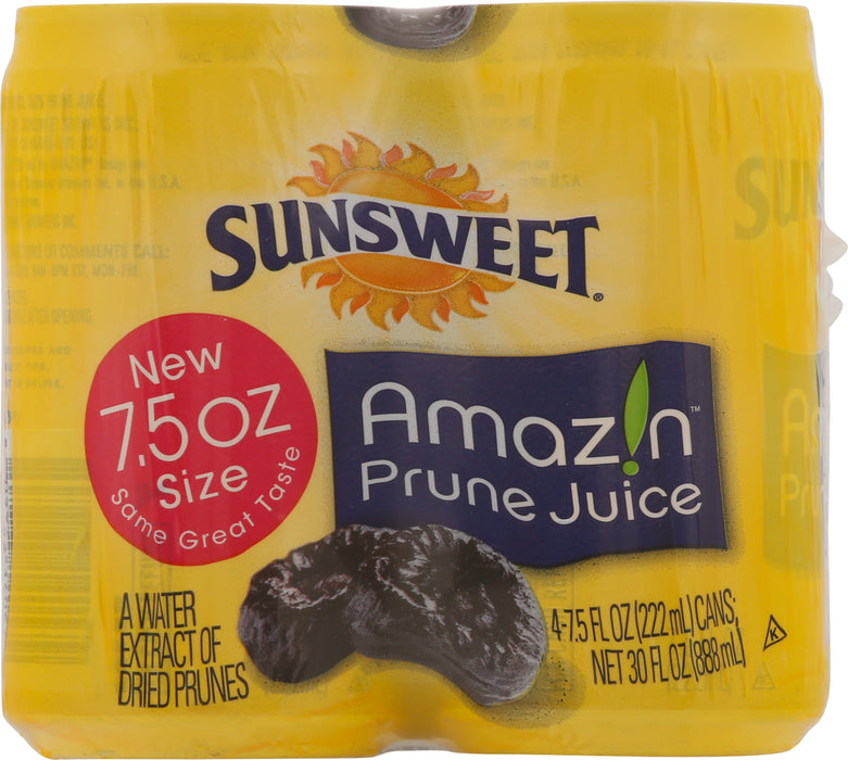 Sunsweet Prune Juice 4 Packs 7.5 fl oz