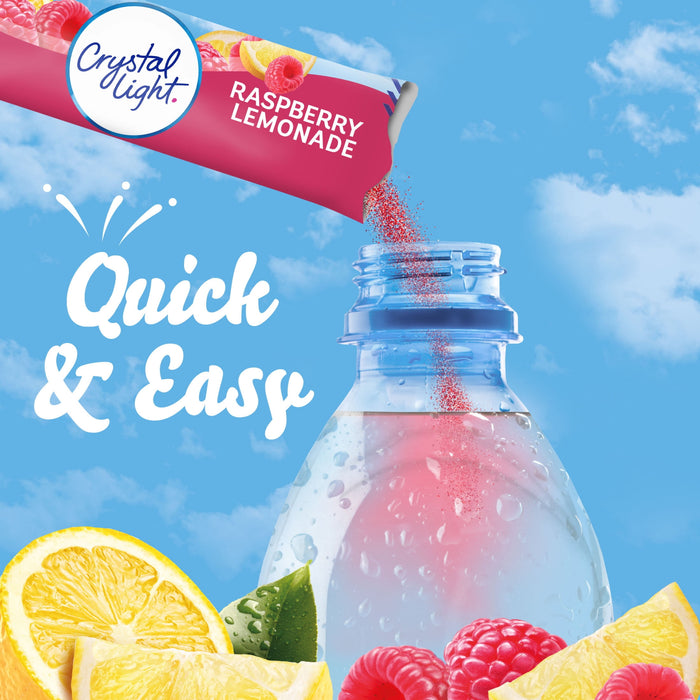 Crystal Light Raspberry Lemonade Drink Mix (10 On-the-Go Packets)