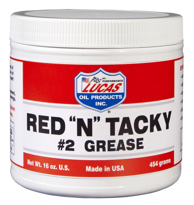 Lucas Oil Products Red N Tacky Red Lithium Grease 16 oz