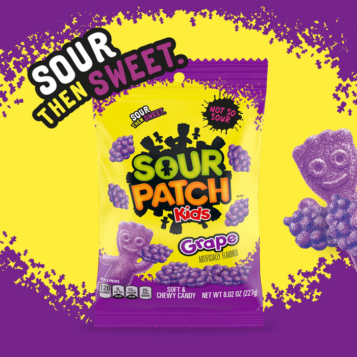 SOUR PATCH KIDS Grape Candy 8.02 oz BB. 11/21/2024