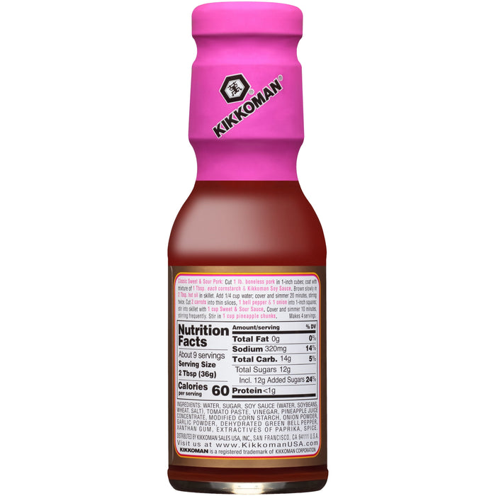 Kikkoman Original Sweet & Sour Sauce 12 oz Bottles