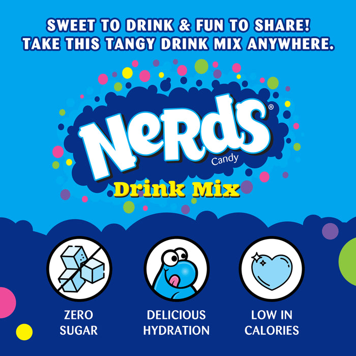 Nerds Sugar Free Strawberry, Grape and Cherry Drink Mixes on the Go 30 sticks