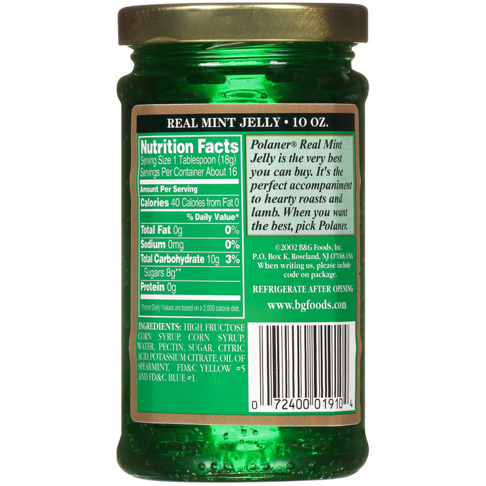 Polaner Real Mint Jelly 10 Oz