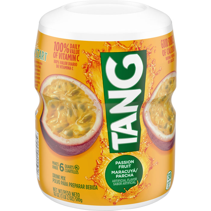 Tang Vitamins Passion Fruit Sweetened Powdered Drink Mix 1 Count 18 oz Canister