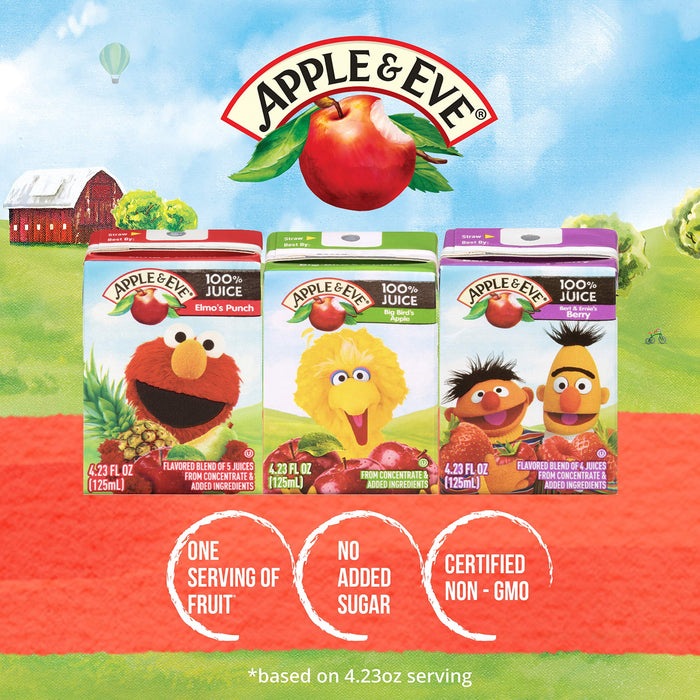 Apple & Eve 100% Juice Elmo's Punch, 8 ct