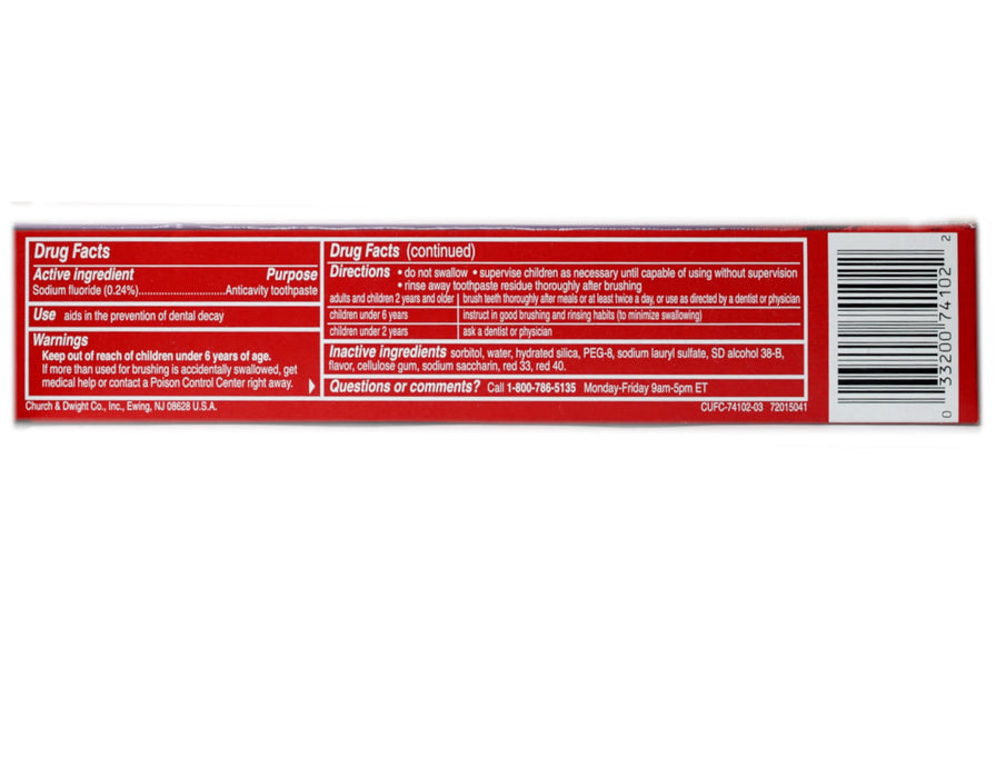 Close-Up Cinnamon Red Gel Anticavity Fluoride Toothpaste, 6 oz