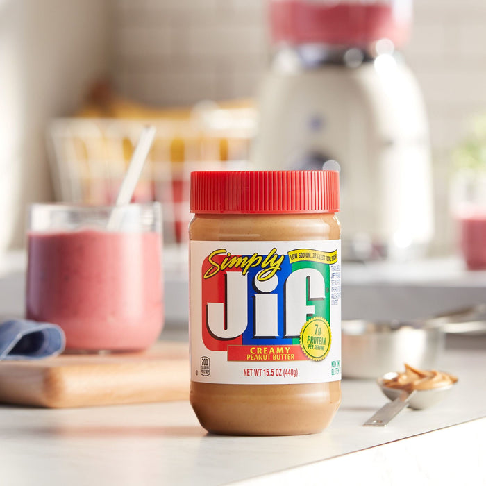 Jif Simply Creamy Peanut Butter, 15.5 oz