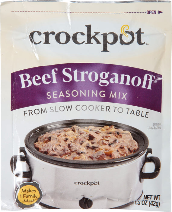 Crock Pot Beef Stroganoff Seasoning Mix 1.5 oz. Packet