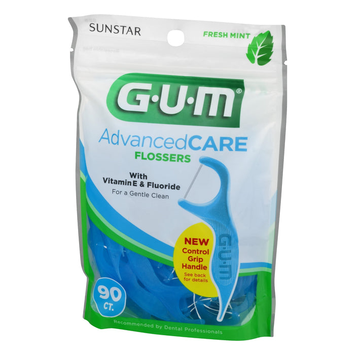 Gum Advanced Care Flosser Picks Fresh Mint Flavor- 90 ct