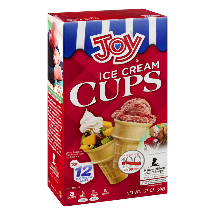 Joy Ice Cream Cups, 1.75 Oz, 12 Count