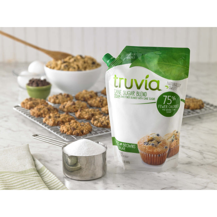 Truvia Cane Sugar Blend, Natural Stevia Sweetener and Cane Sugar, 24 oz