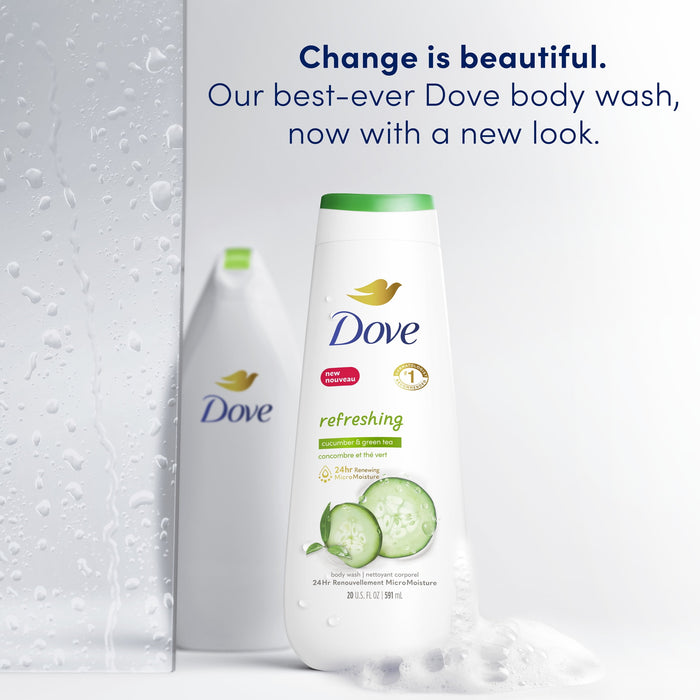 Dove Refreshing Body Wash Cucumber and Green Tea 20 oz