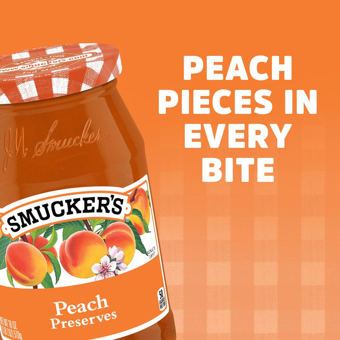 Smucker's Peach Preserves, 18 Ounce