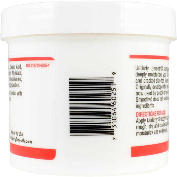Udderly Smooth Udder Cream, Skin Moisturizer, 12 Ounce Jar