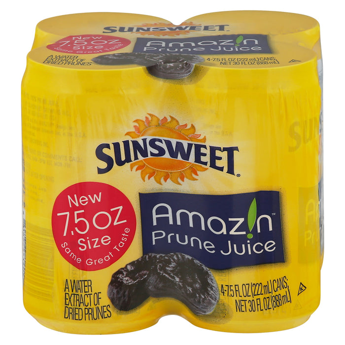 Sunsweet Prune Juice 4 Packs 7.5 fl oz