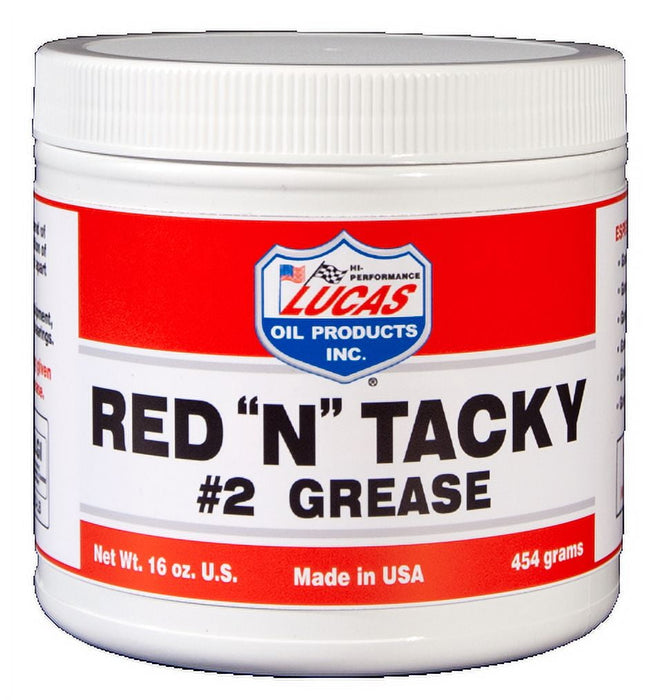 Lucas Oil Products Red N Tacky Red Lithium Grease 16 oz