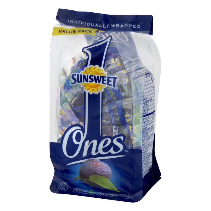 Sunsweet Ones Individually Wrapped Dried Prunes Value Pack 12 ounce