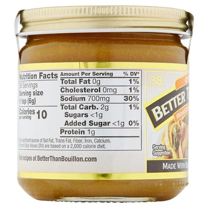 Better Than Bouillon Organic Roasted Chicken Base, Made with Seasoned Roasted Chicken, USDA Organic, Contains 38 Servings Per Jar (8 Ounce (Pack of 1))