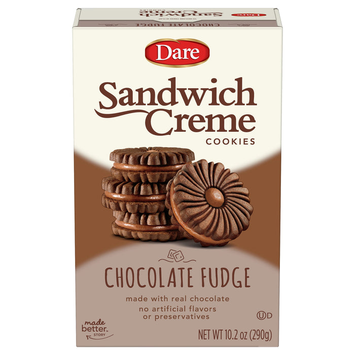 Dare Fudge Chocolate Premium Crème Filled Cookies 10.2oz