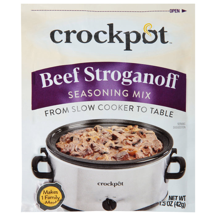 Crock Pot Beef Stroganoff Seasoning Mix 1.5 oz. Packet