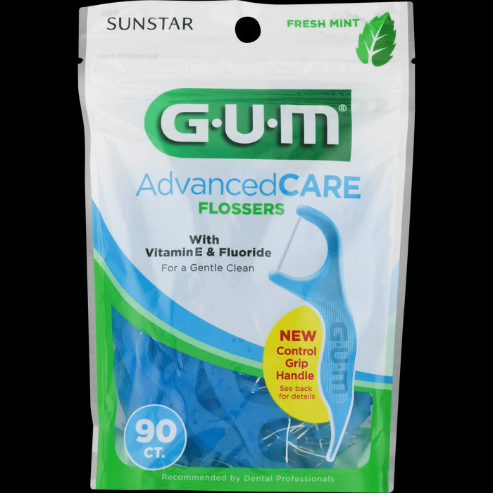 Gum Advanced Care Flosser Picks Fresh Mint Flavor- 90 ct