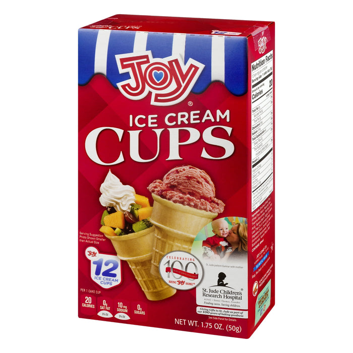 Joy Ice Cream Cups, 1.75 Oz, 12 Count